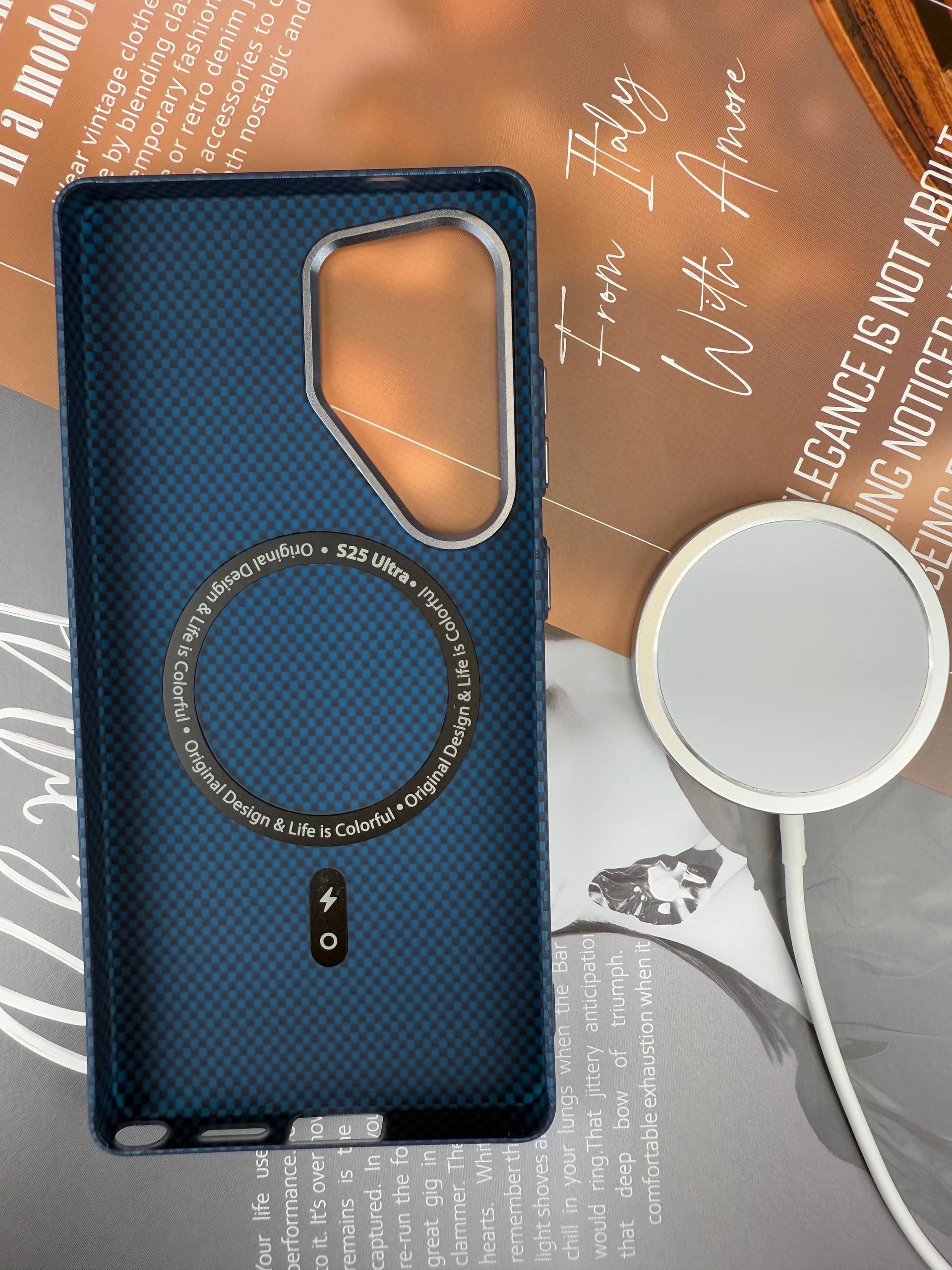 Защитная накладка для Samsung S25 Ultra LF109 LUXO Magsafe Вид сзади