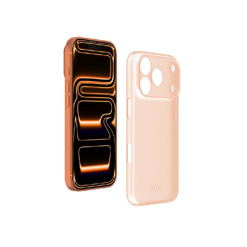 Чехол для iPhone 17 Pro KZDOO Air Skin Orange Вид сбоку