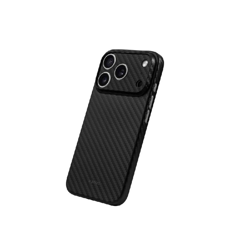 Чехол для iPhone 17 Pro Max KZDOO Air Carbon Black Вид сзади