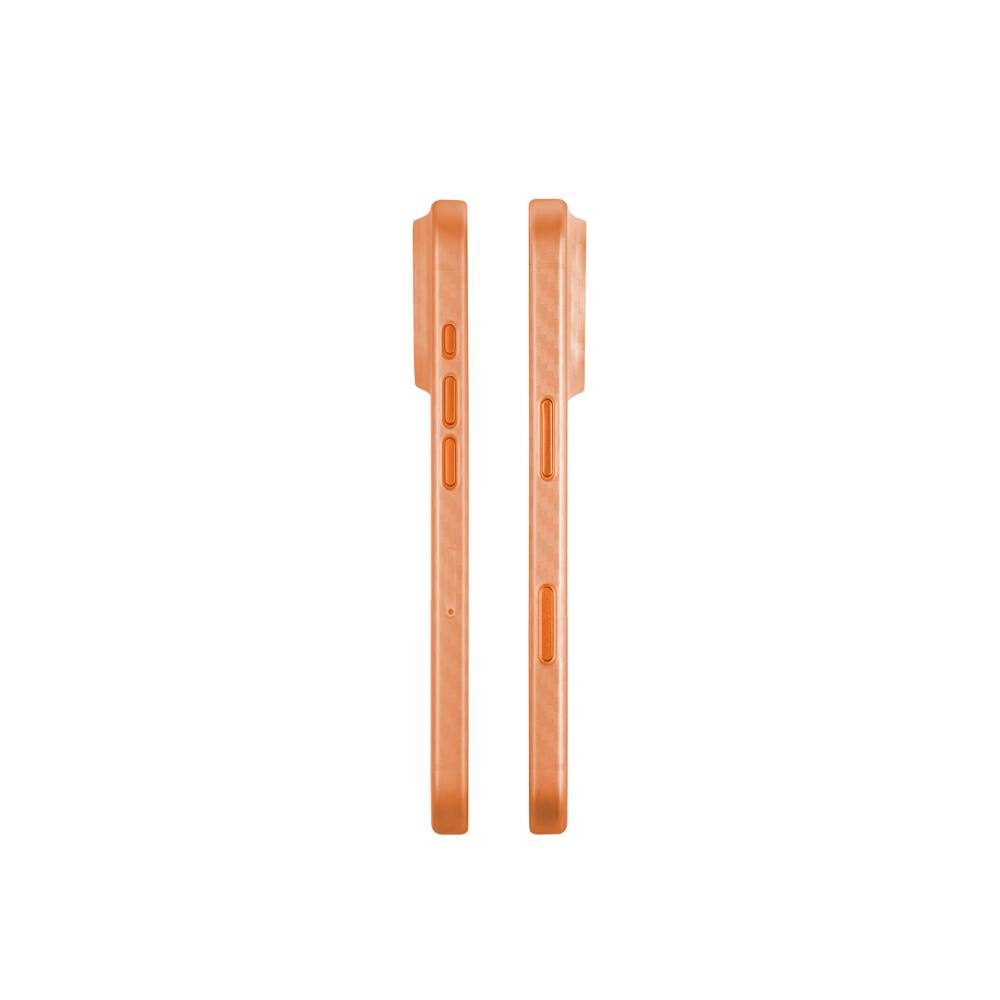 Чехол для iPhone 17 Pro KZDOO Air Carbon Orange Вид Сбоку