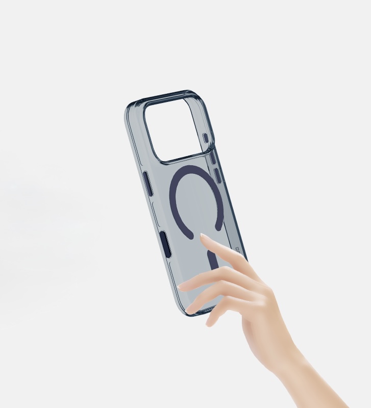 Чехол для iPhone 17 Pro KZDOO Iceguard Blue Вид сбоку