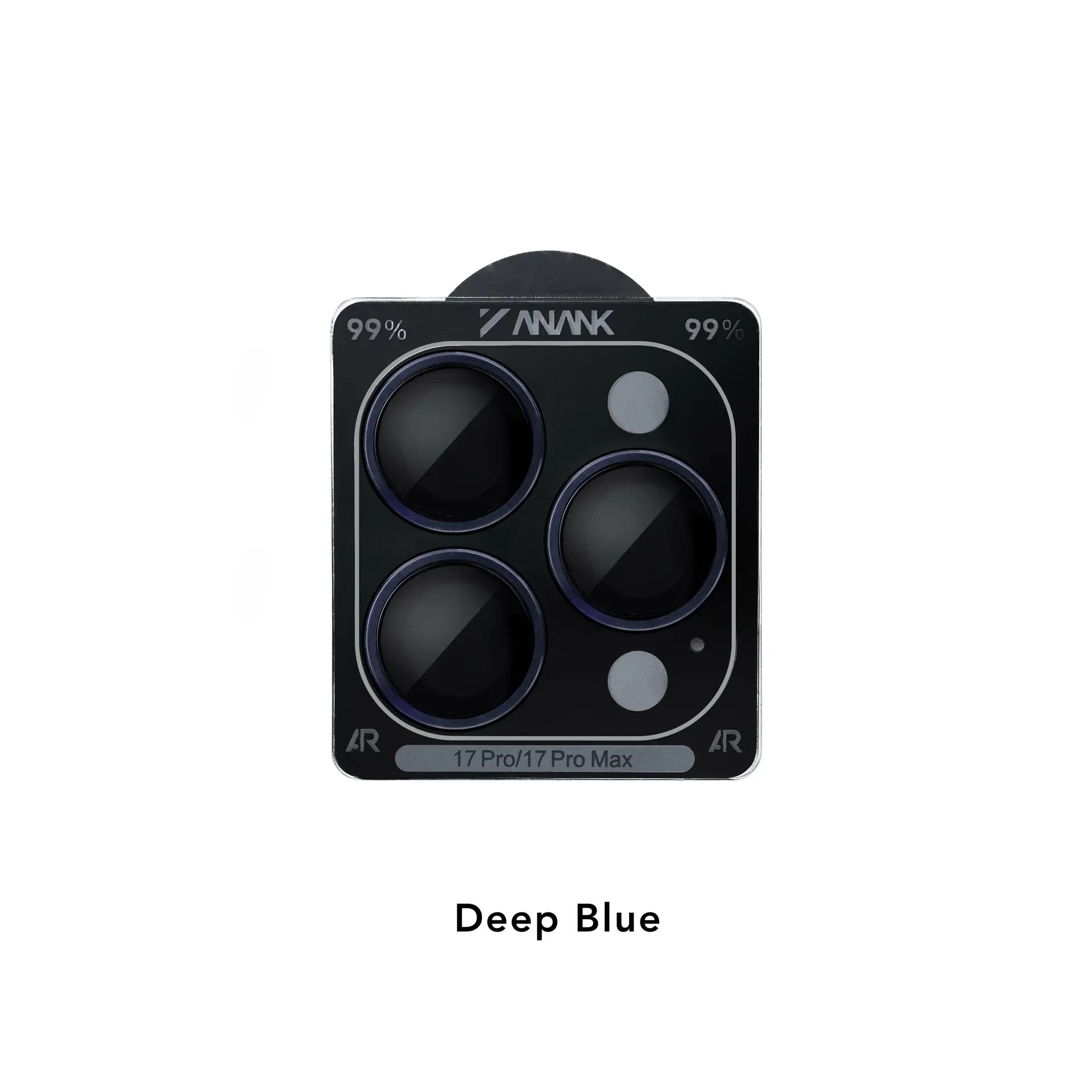 Защитное стекло для камер iPhone 17 pro/17 pro max Anank Blue Вид спереди