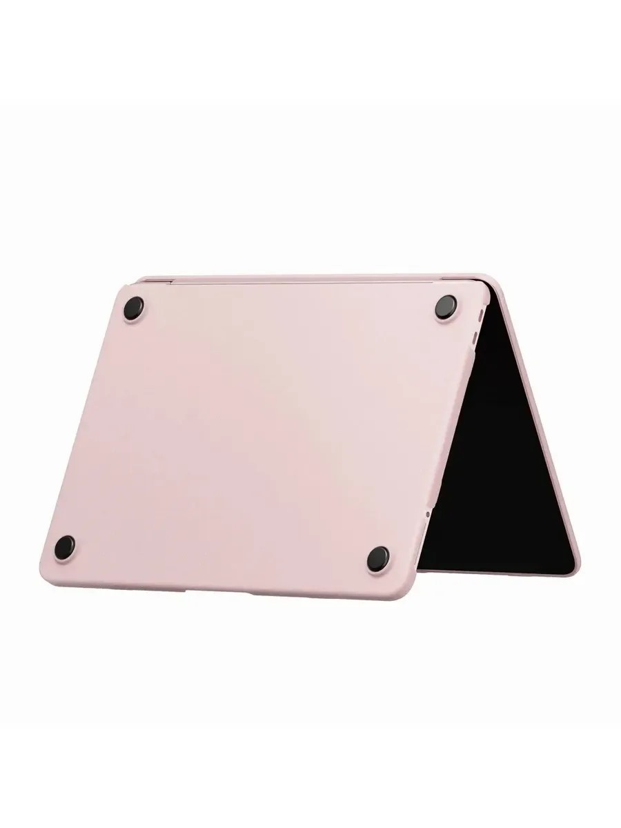 Чехол для Apple MacBook HardShell Case Neo 13 A3404 матовый розовый Вид сзади