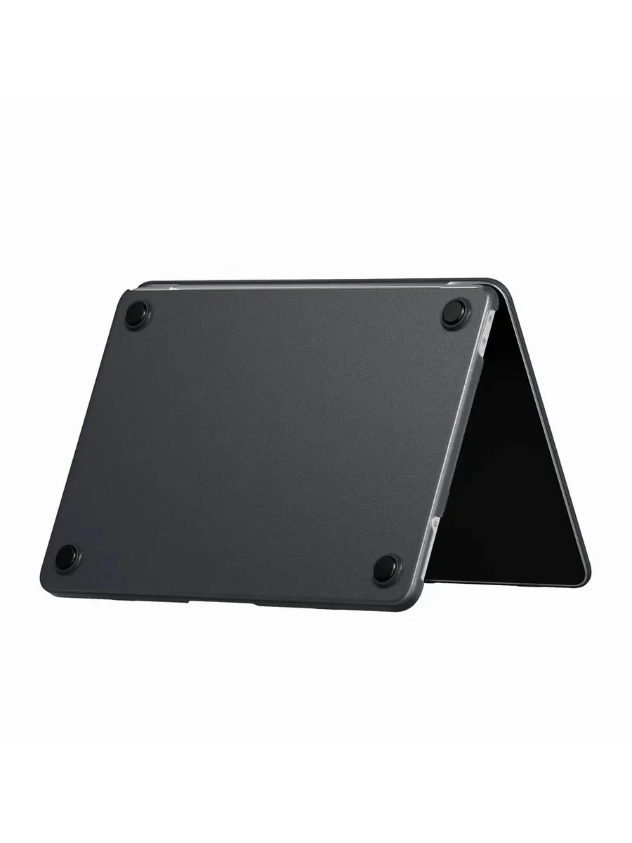 Чехол для Apple MacBook HardShell Case 13 Air A2681 матовый черный Вид сзади