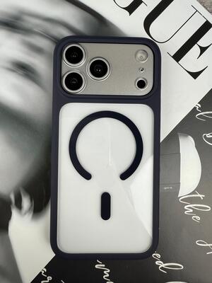 Чехол для iPhone 18 Pro/ 17 Pro Clear Color MagSafe Синий